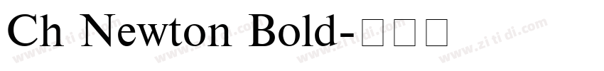 Ch Newton Bold字体转换